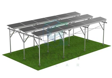 Fferm Solar wedi'i gosod ar y ddaear