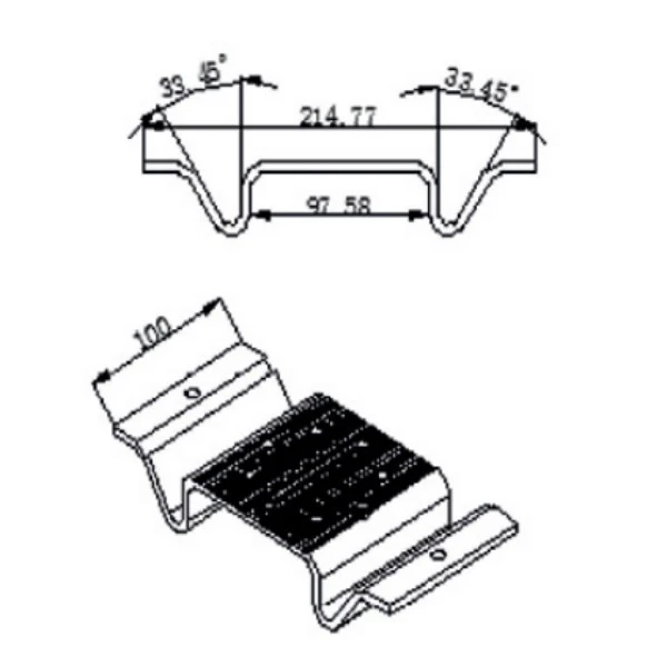 T shape clamps for solar tin roof