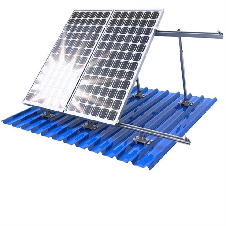 Trapezoidal clamps for metal roof