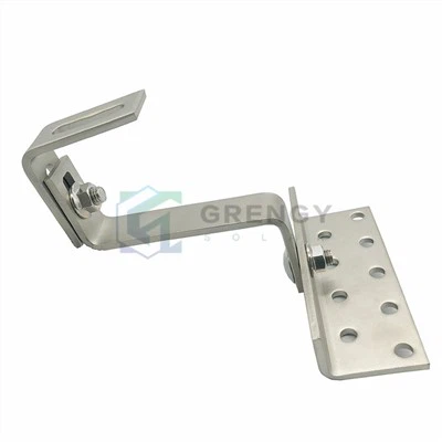 SUS 304 Hook Solar Dachhaken Dwbl Addasadwy