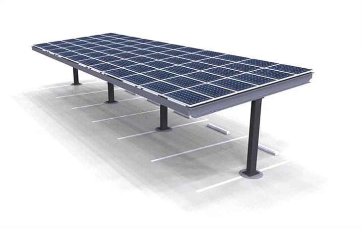 OEM Hot Dipped Galvanized Steel Solar Panel Carport Solar Mounting Rack Solar Pv Carport Mounting Brackets Structure