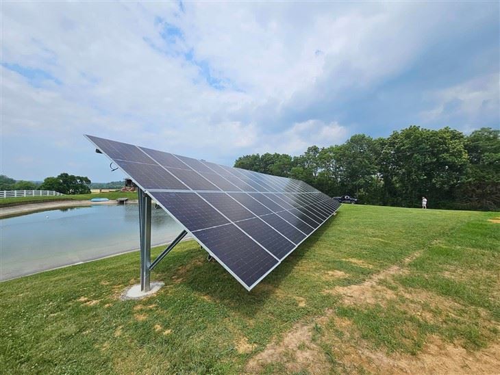 Mono Pole Solar Ground Mounting