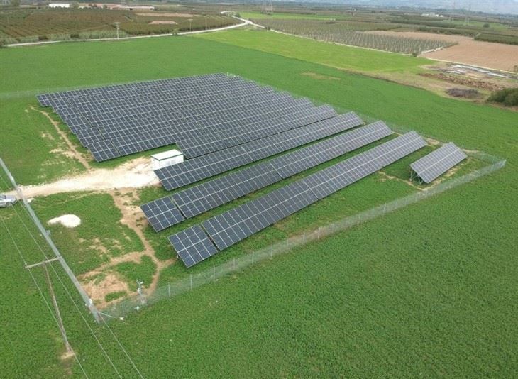 Mono Pole Solar Ground Mounting
