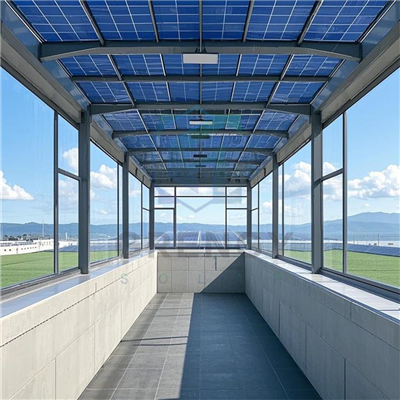 Paneli solar ar gyfer to gasebo