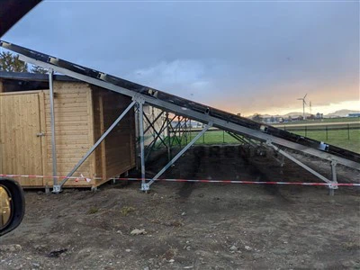 Strwythur Mowntio Solar Sied Fferm