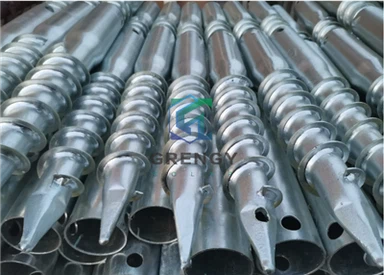 Sylfaen Sgriw Ground Pile Helical HDG Ar gyfer System Mowntio Grounted