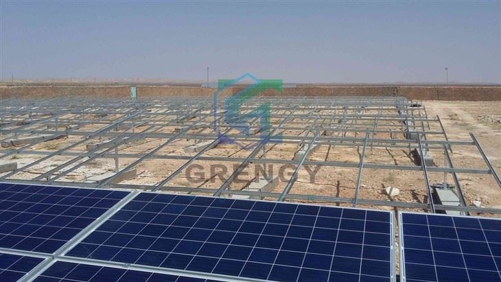 Concrete Base Solar Mounting Structure