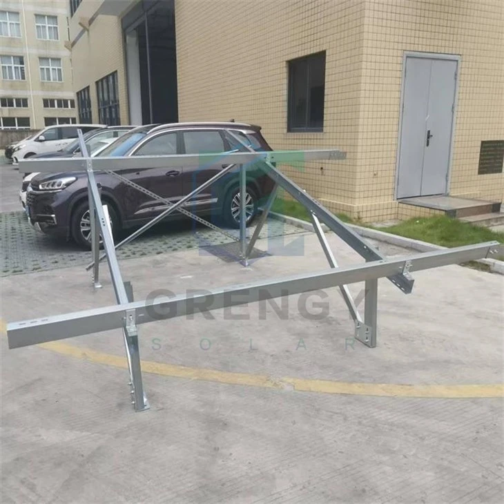 Mowntio panel solar ar gyfer y ddaear